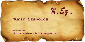 Murin Szabolcs névjegykártya