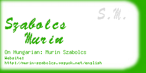 szabolcs murin business card